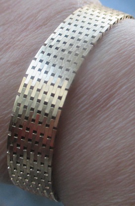 xxM1275M 14k gold Murstein bracelet Takst Valuation N kr 21 000